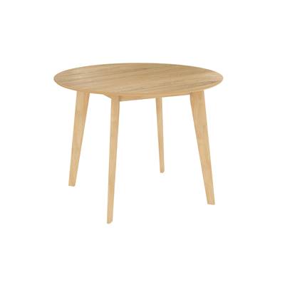 Alfo table à manger ronde en bois clair 4 personnes ø100