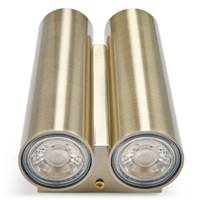 Rosalie applique murale style jumelle aluminium laitonné