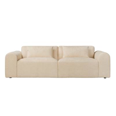 Aramis canapé 3 places en tissu tweed sable