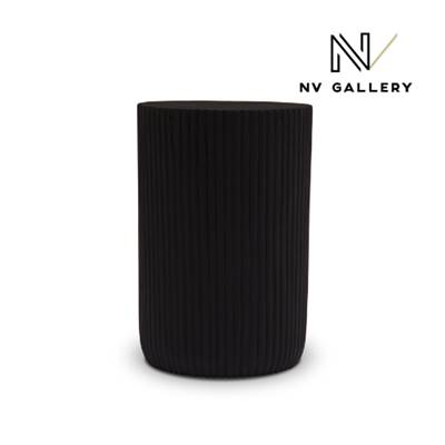 Rimin table d'appoint en bois de suar noir brulé