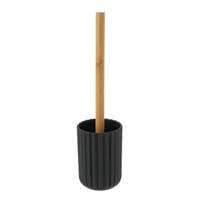 Pritta brosse à toilette ronde en bambou noir