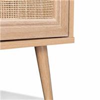 Bali buffet 3 portes bois et rotin L120cm