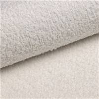 Cotton fauteuil 1 place en tissu bouclé blanc