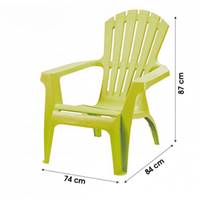 Le Plastique fauteuil Dolomiti vert