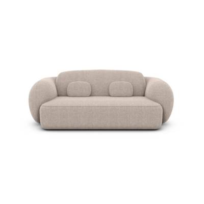 Bulane canapé 2 places en tissu texturé beige