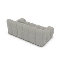 Boon canapé 2 places en tissu texturé gris clair