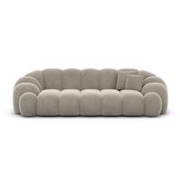 Dolban canapé 3 places en velours beige foncé