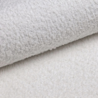 Cotton canapé 3 places en tissu bouclé blanc