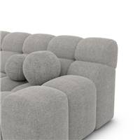 Boon canapé 4 places en tissu texturé gris clair