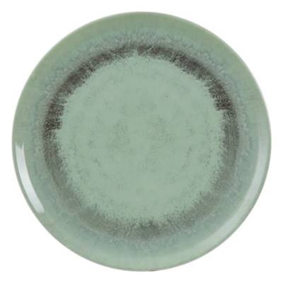 Pizz assiette plate verte foncée en porcelaine Ø33cm