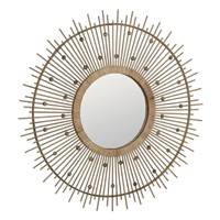 Ange grand miroir bambou naturel
