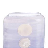 Bela vase rectangulaire en verre dégradé bleu-violet