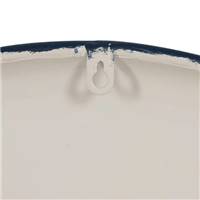 Cow horloge en métal blanc et vache bleue Ø62cm