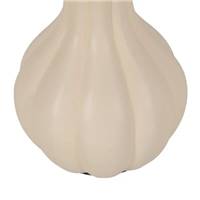 Morona lampe de table en céramique crème et fibre naturelle H53cm