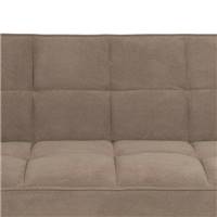 Canapé-lit convertible en tissu beige foncé et bois