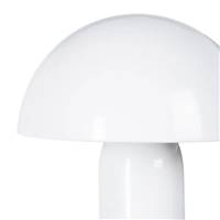 Lampe de table blanche en métal champignon H31,5
