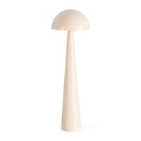Lampadaire champignon beige en métal H128cm