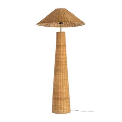 Fernande lampadaire haut en rotin tressé H147cm