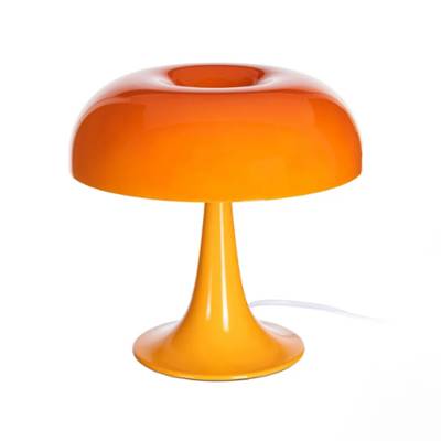 Nessa lampe de table donuts champignon orange H25cm