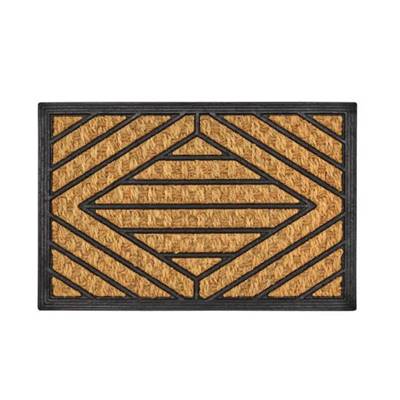 Malaisia paillasson losange en fibres de coco et gomme 60x40
