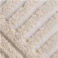 Bali coussin en polycoton strié écru 45x45cm
