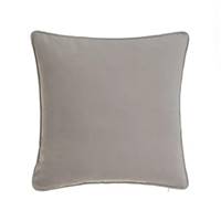 Updo coussin en fausse soie de coton gris 45x45cm