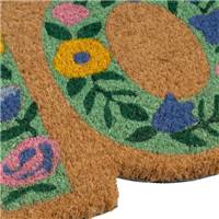 Flore tapis en fibre de coco coupé HOME fleur 75x25cm