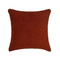 Sherpa coussin bouclé terracotta 45x45