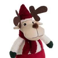 Rudolphe butoir de porte renne rouge