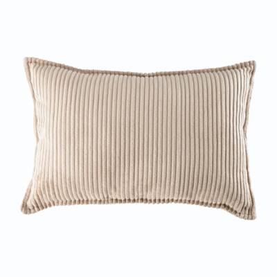 Canale coussin en velours beige 50x30