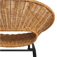 Dedon tabouret de bar en résine tressée naturelle H75