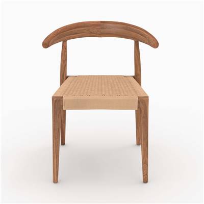 Blaise chaise en bois de teck et cordage loom