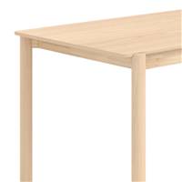 Kaboza table à manger rectangulaire en bois de frêne 6 personnes