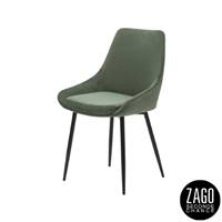 Bari chaise en velours côtelé vert kaki