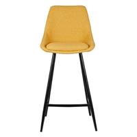 Bari chaise ilôt central tissu jaune H67