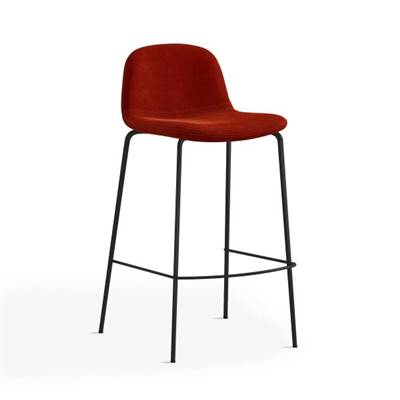 Ice tabouret de bar H75 rouge cinabre