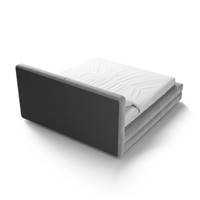 Tichani lit boxspring 160x200 en tissu velours gris clair