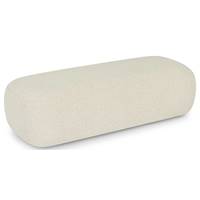 Vica banc en tissu bouclé blanc