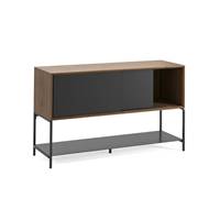 Harvey buffet enfilade plaquage noyer, noir