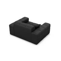 Lodce fauteuil 1 place en similicuir noir