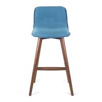 Tabouret teddy Vert canard Frêne foncé