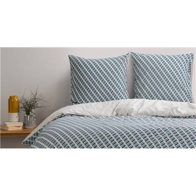 Prism parure de lit bleu grisé 135x200