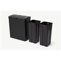 Rask poubelle de tri sélectif noir mat