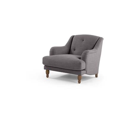 Ariana fauteuil gris graphite