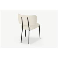 Asare chaise bouclé blanc