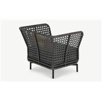 Balawa fauteuil de jardin rotin gris