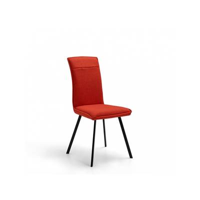 Ciao lot de 2 chaises en tissu rouge