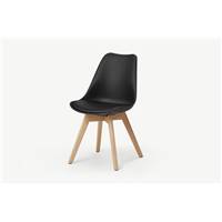Deon chaise noire et bois