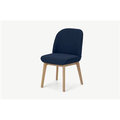 Erdee chaise en tissu bleu