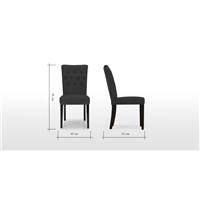 Flynn chaise noir d’encre